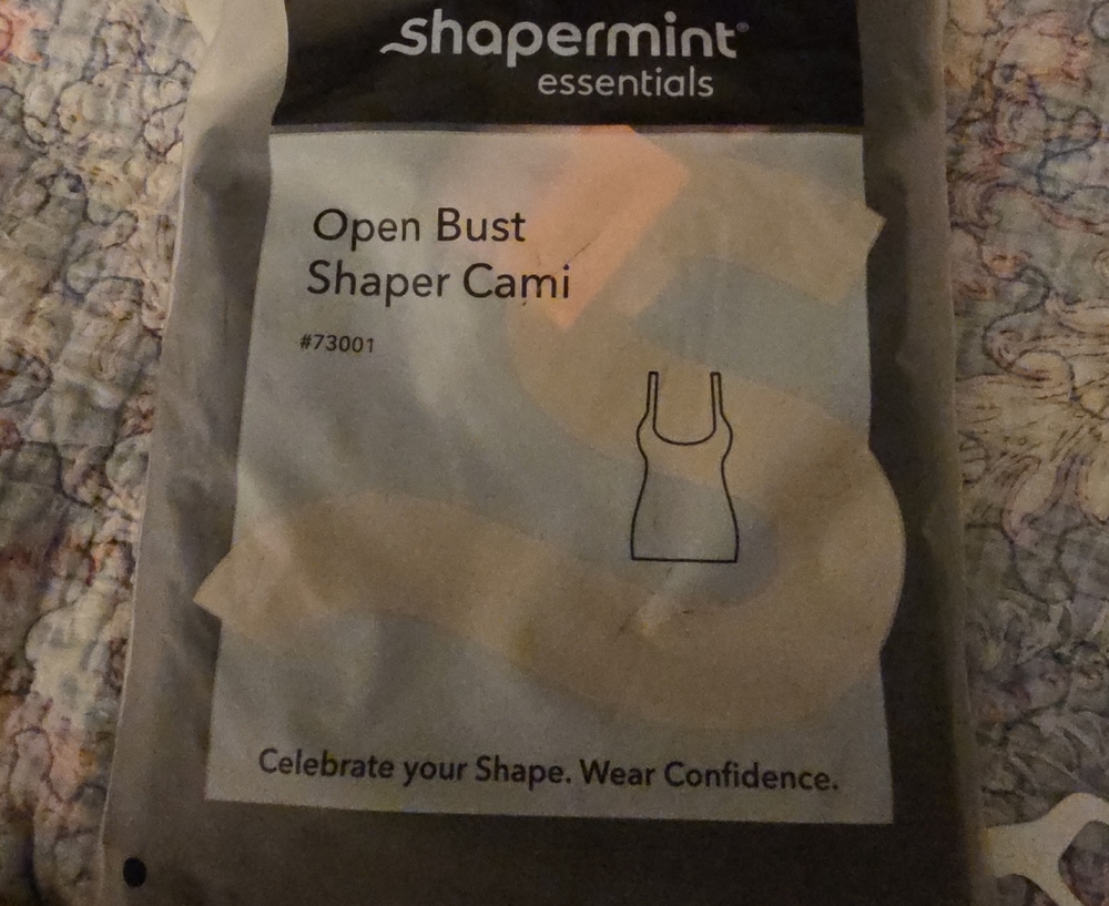 Shapermint Essentials Open Bust Shaper Cami in Black